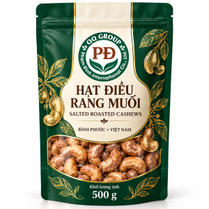 Hạt điều rang muối 500g - Salt-Roasted Cashews – 500g