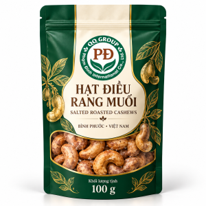 Hạt điều rang muối 100g - Salt-Roasted Cashews – 100g